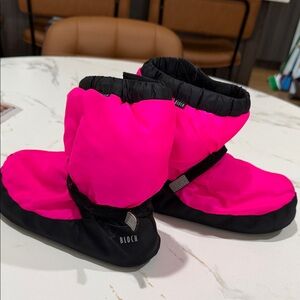 Bloch Fuchsia and Black Dance Booties